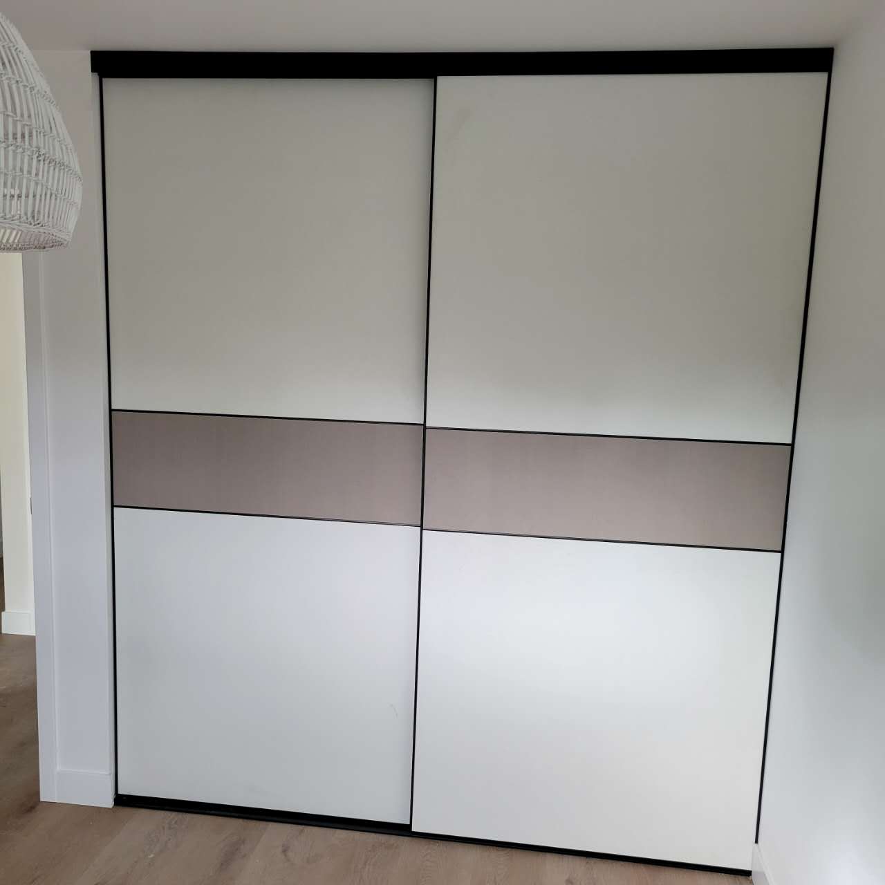 SHIFT | Tri-Grid Board Paneled Sliding Closet Doors